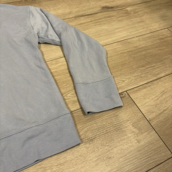 Athleta Sweater Womens Small Balance Henley Sweatshirt Blue Plush Relaxed Fit - Picture 3 of 9